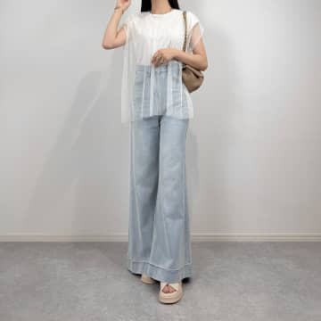 【しまむら】の990円「高見えトップス」で着回す「夏の一軍コーデ」