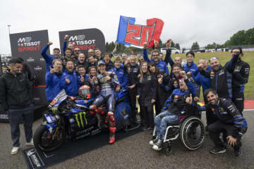 クアルタラロ、43戦ぶりのスプリント3位獲得「雨の中であんなに速く走れると思わなかった」／第11戦ドイツGP