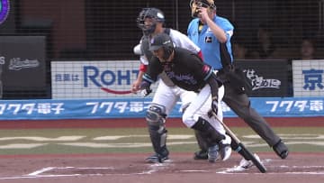 【ロッテ】途中交代の岡大海は左ふくらはぎの張りと発表　第1打席でアクシデント