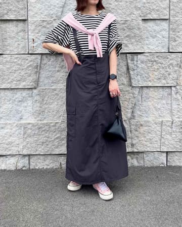 こりゃ可愛い！【しまむら】オールシーズン使えそうな「優秀ジャンスカ」
