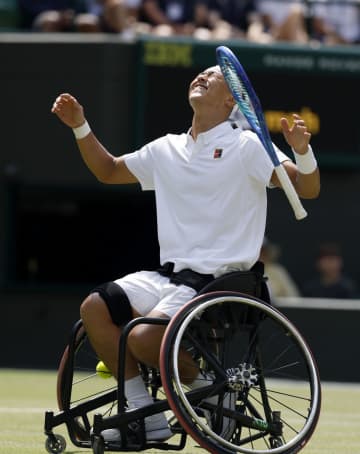 小田が2年ぶり優勝　ウィンブルドン車いすの部