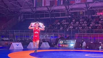 ＜レスリング＞八隅士和（早大）が優勝、吉田アリヤ（日大）は銀メダル…2025年U20アジア選手権・第4日（男子フリースタイル）