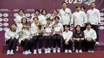 ＜レスリング＞U20アジア選手権（キルギス）出場の女子チームが帰国