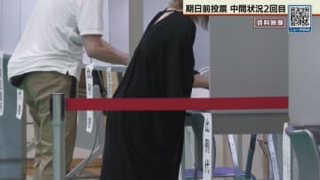 参院選期日前投票　前回より1.93ポイント伸びる