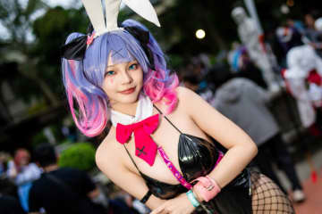 【コスプレ】網タイツが妖艶なバニーガール！台湾美女のキュートなボンテージ姿にドキドキが止まらない【写真9枚】