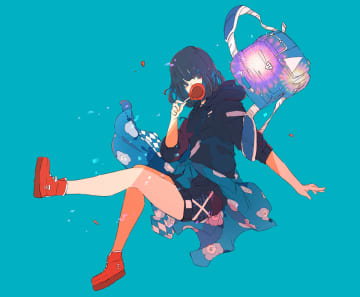 三月のパンタシア、ベストアルバム『多彩透明なブルーだった』過去曲イラストを散りばめたジャケット写真公開
