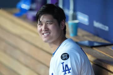 大谷翔平、オールスター仕様のアイテム公開　豪華なロッカー、デコピンも“チラり”