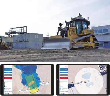 清水建設ら／自律施工型ブルドーザーで盛り土実証開始／２５年内の実現場適用へ