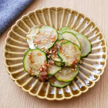 暑い日に作ってみて！ポン酢＆めんつゆで簡単「ズッキーニのさっぱり和え」レシピ