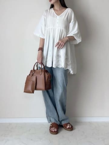 やっぱ旬のワイドデニムが断トツで使える！可愛くて体型カバーも抜群♡2025夏の着回しコーデ