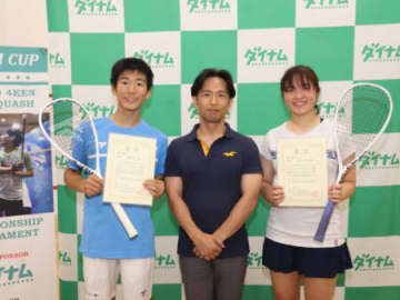 ダイナムカップ四県オープンスカッシュ選手権　男女とも初優勝・新王者が誕生