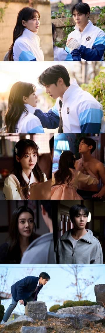 『巫女と彦星』でチョ・イヒョンとチュ・ヨンウが見せる、キス直前のシーン公開
