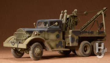 【軍用車好き必見】「重レッカー車」がサンダーモデルより登場！ 妥協の無い再現度のキットにさらに手を加えて製作「アメリカ軍 ワード・ラ・フランス M1000シリーズ2 重レッカー車」