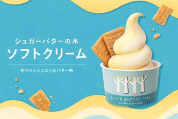 高速SA限定♡シュガーバターの木のソフトクリーム体験