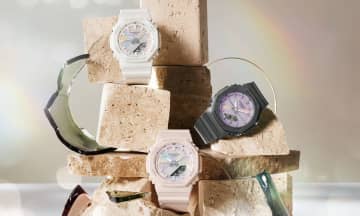 光を受けて表情が変化する偏光カラーダイアルを採用した「G-SHOCK」がリリース