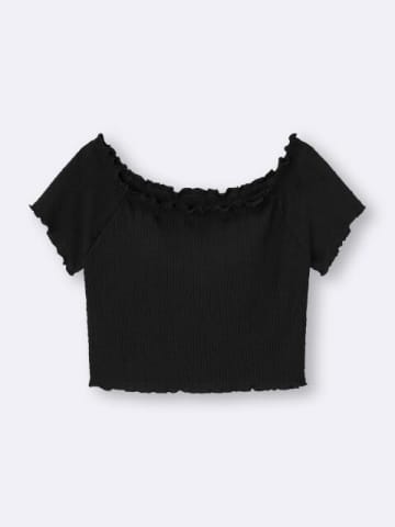 GUの「黒トップス」インしなくても可愛く着映えるから夏コーデに大助かり！