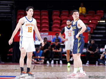 NBAサマーリーグで日本人同時出場…先発の馬場9得点、富永は3得点