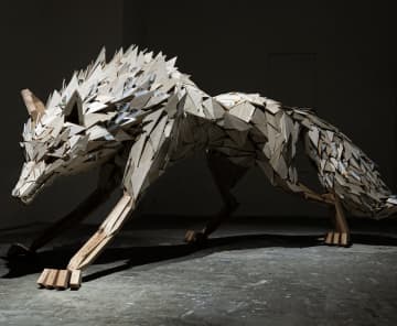 廃材アートの極致ーー廃材再生師が作る"最強のオオカミ"にSNS驚愕　高いクオリティーに「もう美術館に飾ってほしいレベル」と絶賛の声