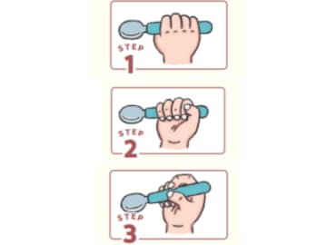 “子どもの奥歯が上下４本期”、スプーンの握り方３ステップで「食べる力」を育てよう【歯並びをよくする離乳食・幼児食】