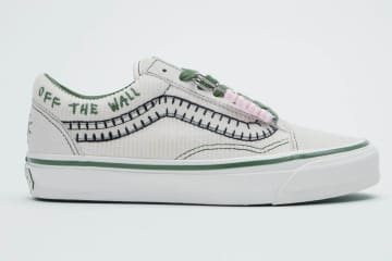 Vansのスニーカー「オールドスクール」パッチワーク刺繍や“色が変わる”黒レザーでアレンジ