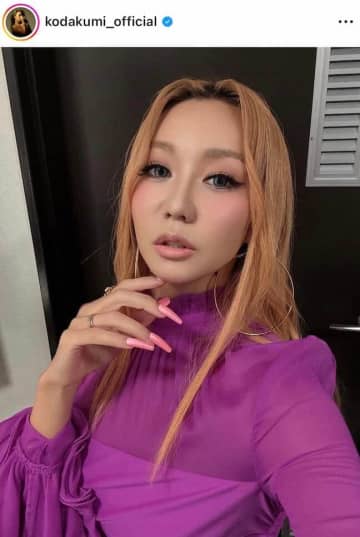 「くびれが美しい」倖田來未42歳、ヘソ見え＆キッズサイズTシャツ着こなし「可愛さがえぐぃ」大絶賛