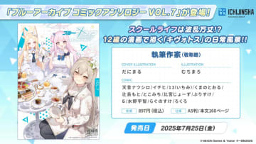 「ブルアカ コミックアンソロジー VOL.7」に「生徒会にも穴はある」のむちまろ氏が参加。マンガの情報が公開