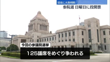 参院選、きょう投開票　深夜に大勢判明の見通し