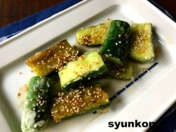 カリッジュワッ食感がおいしい「フライドきゅうり」簡単レシピ