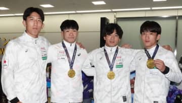 ＜レスリング＞UWWランキング大会・第4戦（ハンガリー）出場の男子フリースタイル選手が帰国