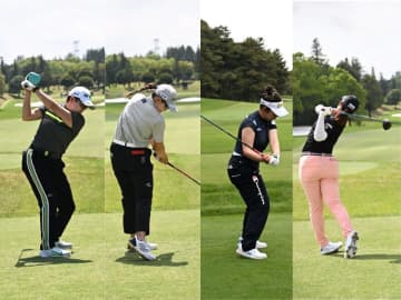 世界レベルの選手はなぜ真っすぐ飛ばせる？女子プロ4人のスイングを解説！