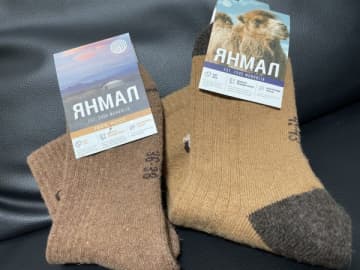 【厚手なのに蒸れにくい】オールシーズン使える！アウトドアにも最適なモンゴル製の靴下♪