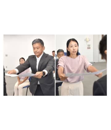 参院選茨城選挙区　「結果出す」「期待応える」　上月、桜井両氏に当選証書