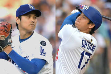 「オオタニ→８、ほかのMLB史上全選手→０」大谷翔平の“唯一無二”の記録に「野球史上最高を裏付ける」「2025年のベーブ・ルース」