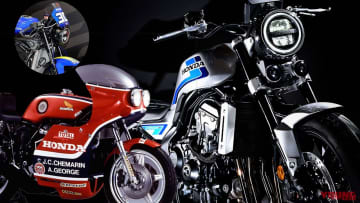 “耐久CB”の元祖王者と新「CB1000F コンセプト」が鈴鹿8耐でデモラン！ モリワキ仕様も走る