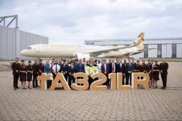 エティハド航空、エアバスA321LR初号機を受領