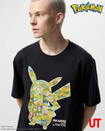 「ポケモン」ピカチュウ、メガサーナイトexらの大胆デザインTシャツ登場！ポケカ＆ゲームアプリ“ポケポケ”と「UT」が初コラボ