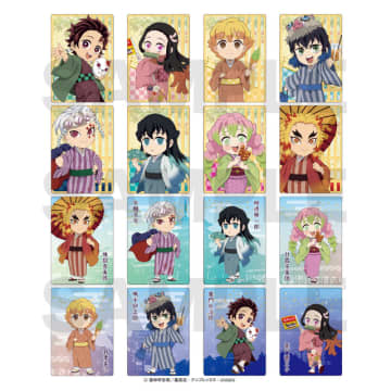 「鬼滅の刃」炭治郎、煉獄杏寿郎、宇髄天元たちがはんなり和装姿に♪ 京都「おこしバス」コラボグッズ登場