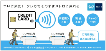 東京メトロ全線でタッチ決済による「後払い乗車サービス」を2026年春に提供開始へ