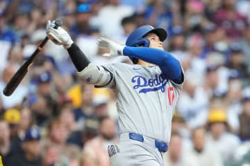ドジャース・大谷翔平が2試合ぶりの38号先制ソロ　レッドソックスのエース左腕から今季10本目の先頭打者アーチ