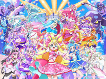 「映画キミプリ」アイドル嫌いの少女・テラと見つめあう謎の女性？ 新スチール公開 「ひろプリ」＆「わんぷり」も集結