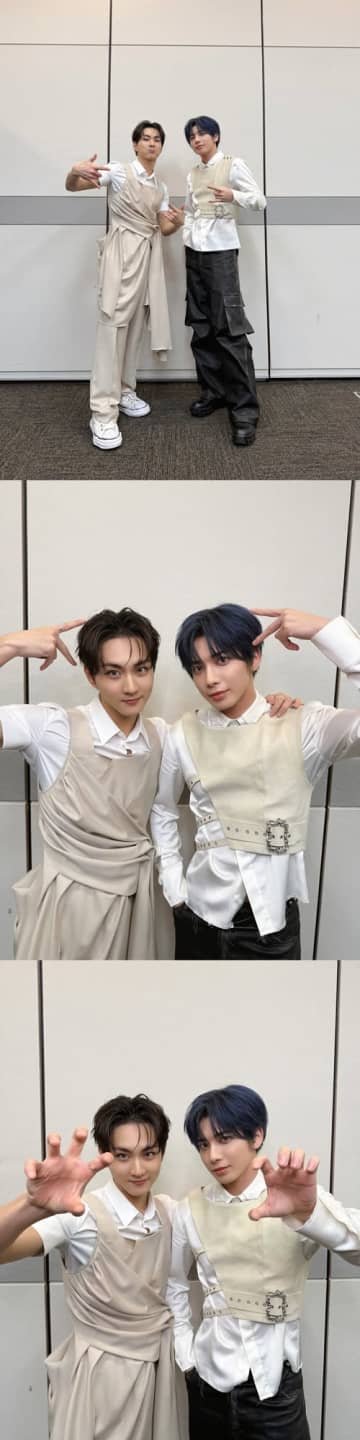 「家宝にしなければ」TXT・テヒョン＆ENHYPEN・ジョンウォン、“密着SHOT”に反響続出【PHOTO】
