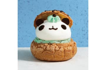 【椿屋珈琲・ダッキーダック】愛くるしい“パンダシュー”がチョコミントフレーバーで登場
