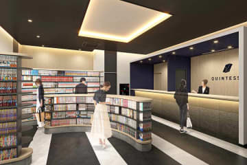 「クインテッサホテル福岡渡辺通 Comic＆Books」、10月1日開業　旧博多サンライトホテル檜乃扇