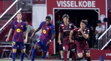 「三木谷会長はじめ沢山の方々の努力のお陰」「中止なのかと諦めかけてた…」神戸選手たち、来日中止騒動のバルサ戦開催に感謝