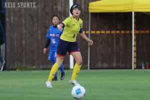 p【ソッカー（女子）】野村のハットトリックを含む６得点で１０連勝　破竹の勢いで早慶戦へ／関東リーグ後期第３節　VS日本女子体育大学/p