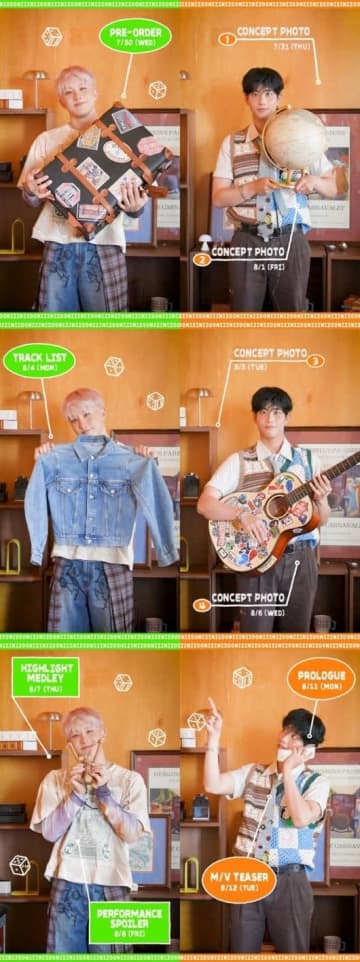“ASTROのMJ＆ジンジンの新ユニット”ZOONIZINI、1stミニアルバムのスケジューラー映像＆イメージ公開