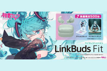 ソニーストア、”ながら聴き”イヤホン「LinkBuds Fit」に「初音ミク」コラボレーションモデル