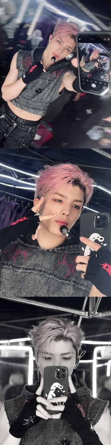 ＆TEAM・マキ、“腹チラコーデ”でワイルドな魅力全開！「やばい」「ビジュよすぎ」【PHOTO】