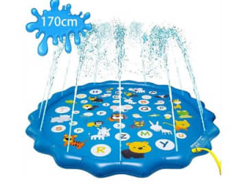 ベランダ・庭で水遊び！【噴水マット】がAmazonタイムセールでお得に登場！熱中症対策にも♪