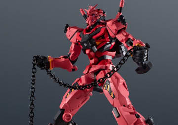 「ジークアクス」赤いガンダムが可動フィギュア「UNIVERSE」に出撃―ハンマーは鎖部分を金属パーツで再現
